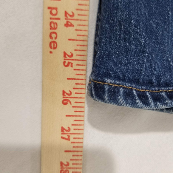 J Crew Jeans Womens 28 Bootcut Mid Rise Flare Crop Button Fly Dark Wash - Picture 10 of 11